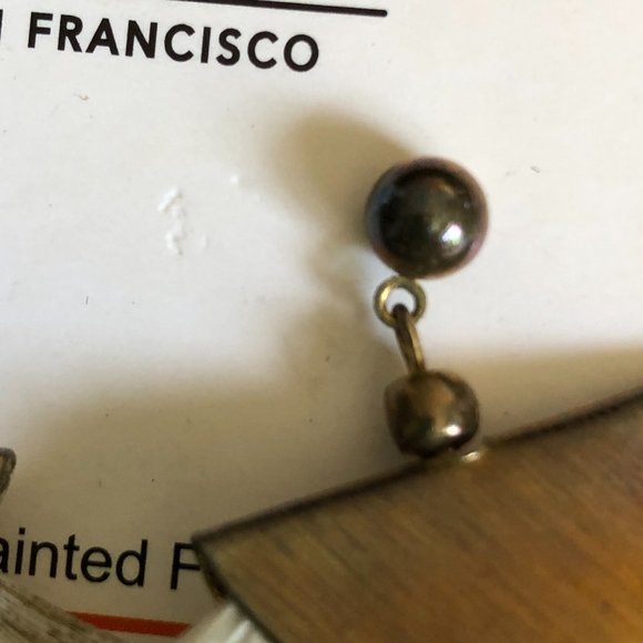 LAMANI SF Handcrafted Feathers Statement Earrings - Picture 5 of 6